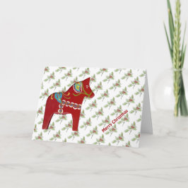 Dala Horse julkort Helgkort