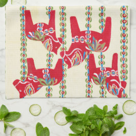 Dala Horse Kitchen Towel Kökshandduk