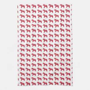 Dala Horse Kitchen Towel Kökshandduk