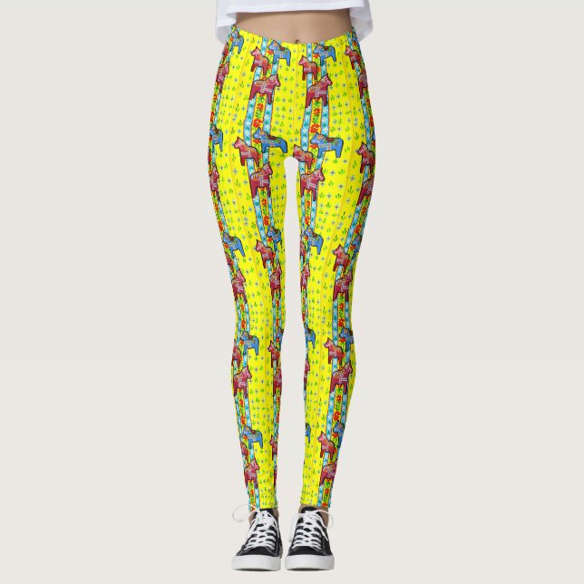 Dala Horse Leggings (Framsida)