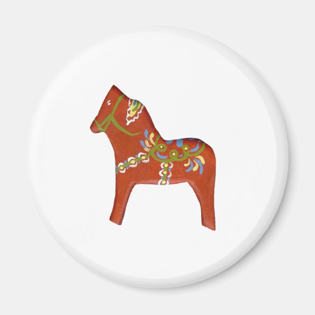 Dala Horse Magnet (Framsidan)