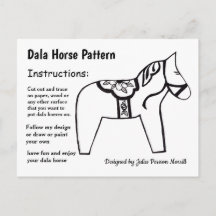 Dala Horse Mönster till 