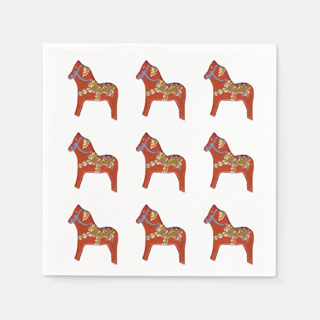 Dala Horse Pappersservett (Framsidan)