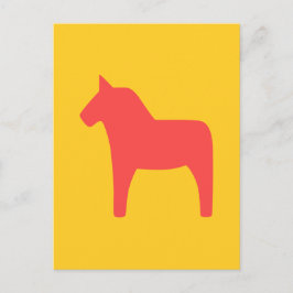 Dala Horse Postcard Vykort