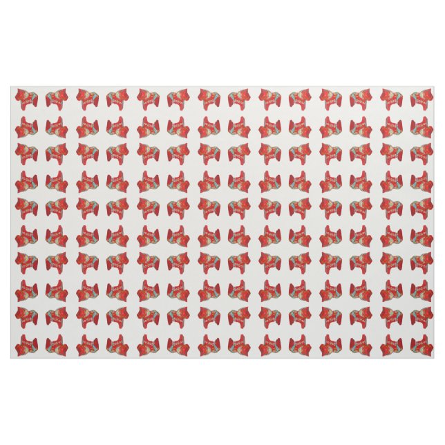 Dala Horse Quilting Fabric Tyg (Yard)