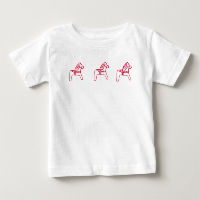 Dala Horse Ruffle Dress Tröja (Framsida)
