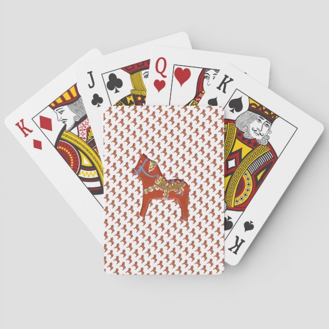 Dala Horse Spelkort (Baksidan)