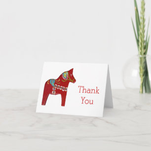 Dala Horse - tackkort