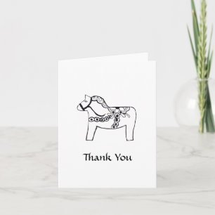 Dala Horse - tackkort