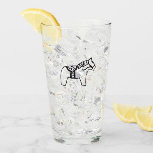 Dala Horse Teckning Glaskopp
