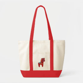 Dala Horse Tote Bag Tygkasse