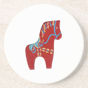 Dala Horse Underlägg Sandsten