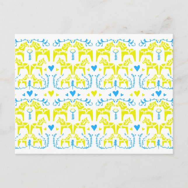 Dala Horse Vykort (Framsida)