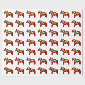 Dala Horse Wrapping Papper Presentpapper