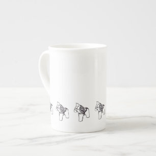 Dala Horses Benporslin Mugg