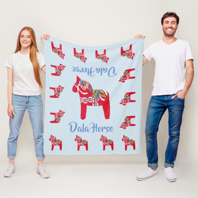 Dala Horses Fleecefilt (På plats)