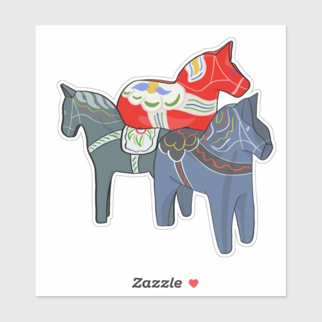 Dala Horses Klistermärken (Ark)