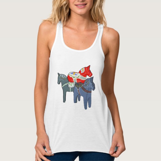 Dala Horses Linne Med Racerback (Framsida)