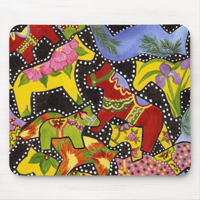 Dala Horses Mouse Pad Musmatta (Framsidan)