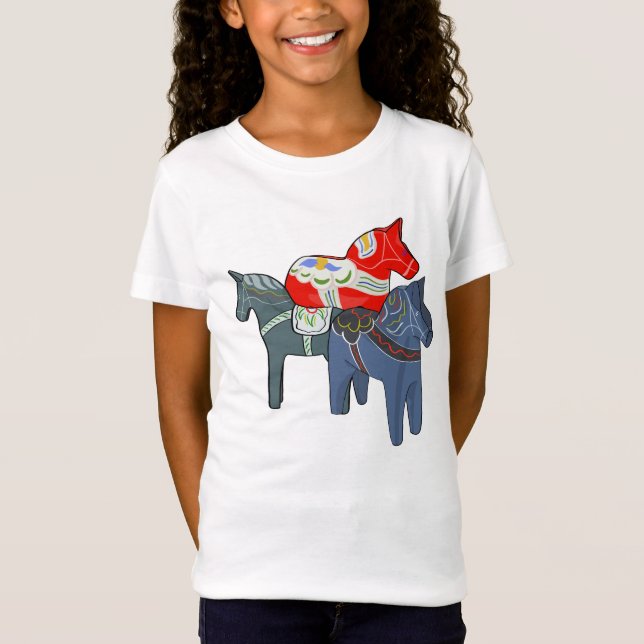 Dala Horses T Shirt (Framsida)