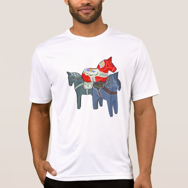 Dala Horses T Shirt (Framsida)