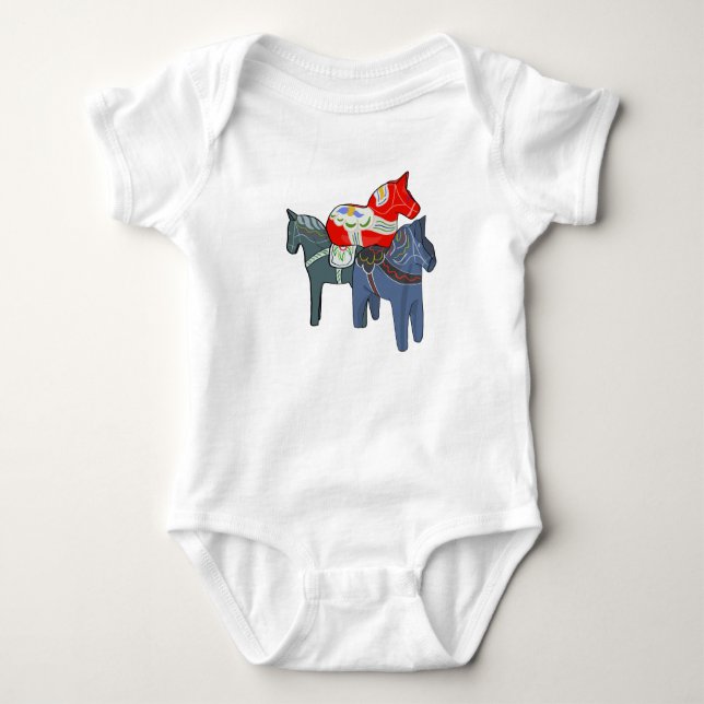 Dala Horses T Shirt (Framsida)