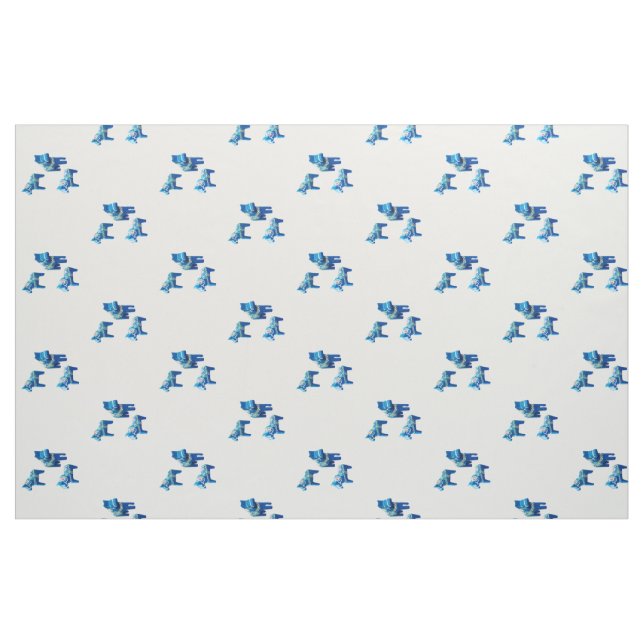 Dala Horses Tyg (Fat Quarter)