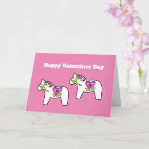 Dalahäst valentin kort