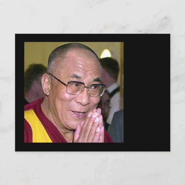 Dalai Lama ber för världsfred Vykort (Framsida)