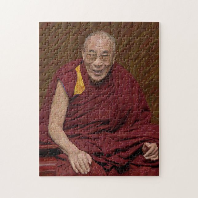 Dalai Lama Buddha buddistisk buddismmeditation Yog Pussel (Vertikal)