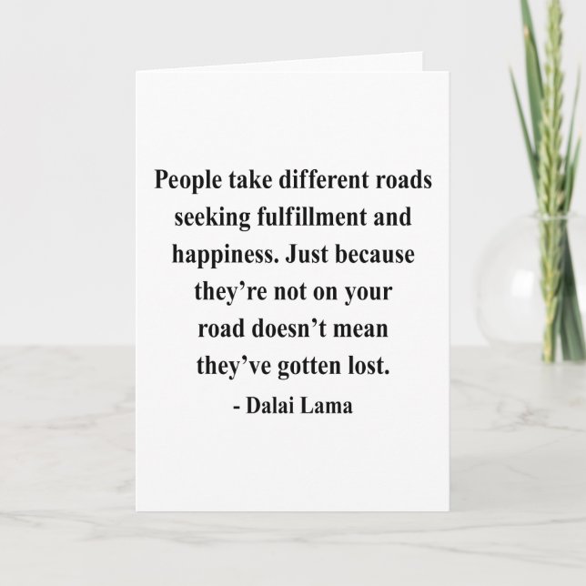 Dalai Lama citationstecken 1a Kort (Framsida)