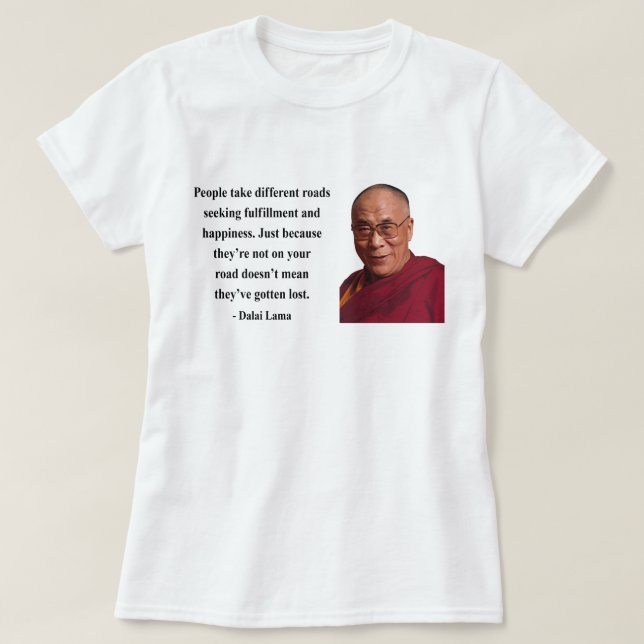 Dalai Lama citationstecken 1b Tee (Design framsida)
