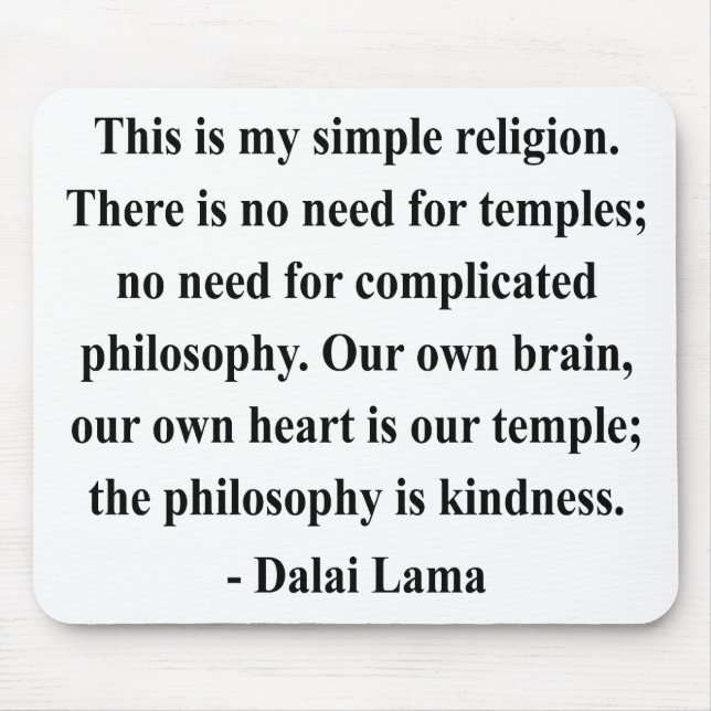 Dalai Lama citationstecken 6a Musmatta (Framsidan)