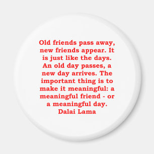 Dalai Lama citationstecken Magnet
