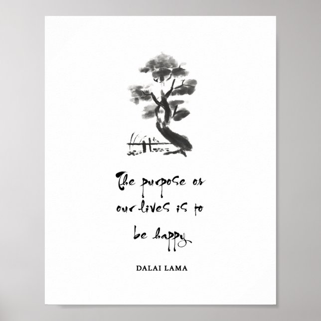 Dalai Lama citerar, Dalai Lamas hem Poster (Framsidan)