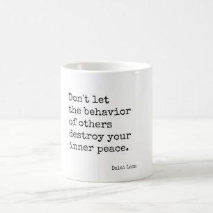 Dalai Lama inre fredcitationstecken Kaffemugg