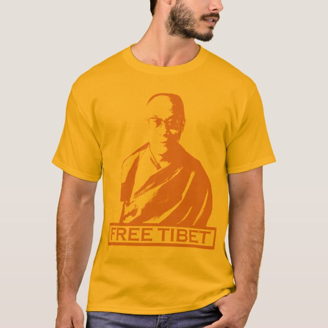 Dalai Lama orange T-shirt (Framsida)