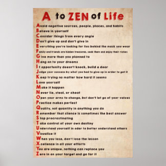 Dalai Lama Poster A till Zen Life