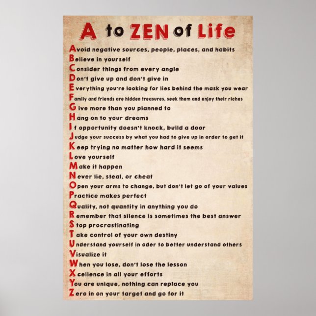 Dalai Lama Poster A till Zen Life (Framsidan)