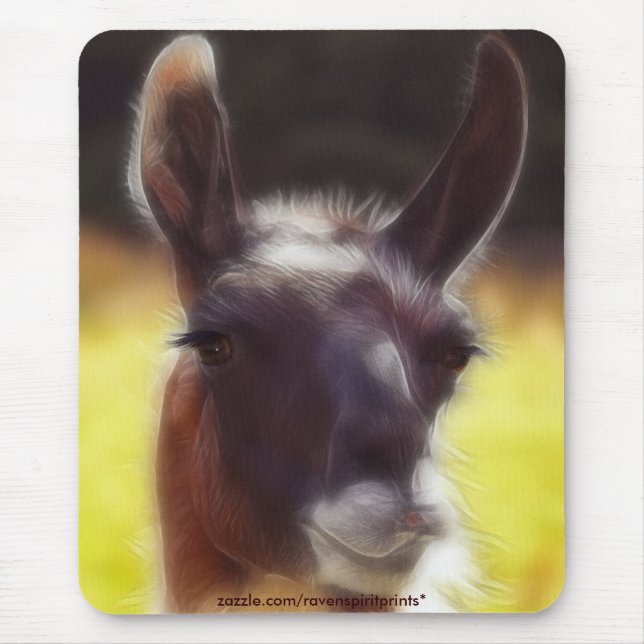 Dalai LLAMA-Roligten Animal Mousepad Musmatta (Framsidan)