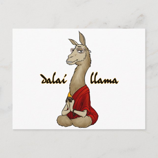 Dalai Llama Vykort (Framsida)