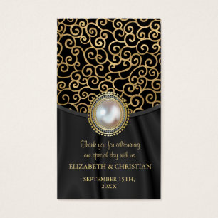 Dalarian Wedding Favor Märkre Visitkort
