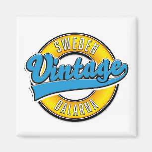 Dalarna Sverige vintage Magnet