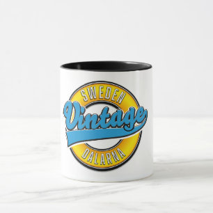Dalarna Sverige vintage Mugg