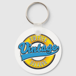 Dalarna Sverige vintage Nyckelring