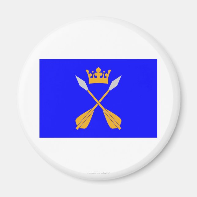 Dalarnas län flagga magnet (Framsidan)
