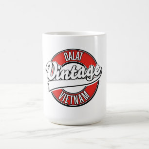 Dalat vietnam retro logotyp kaffemugg