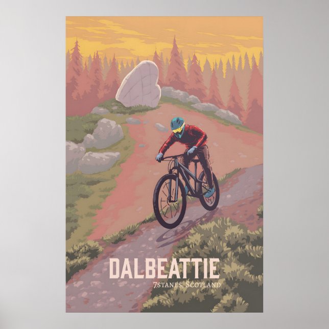 Dalbeattie Mountainbike-resor affisch (Framsidan)