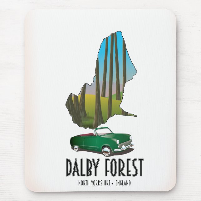 Dalby Forest North Yorkshire rese karta Musmatta (Framsidan)