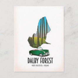 Dalby Forest North Yorkshire reskarta Vykort